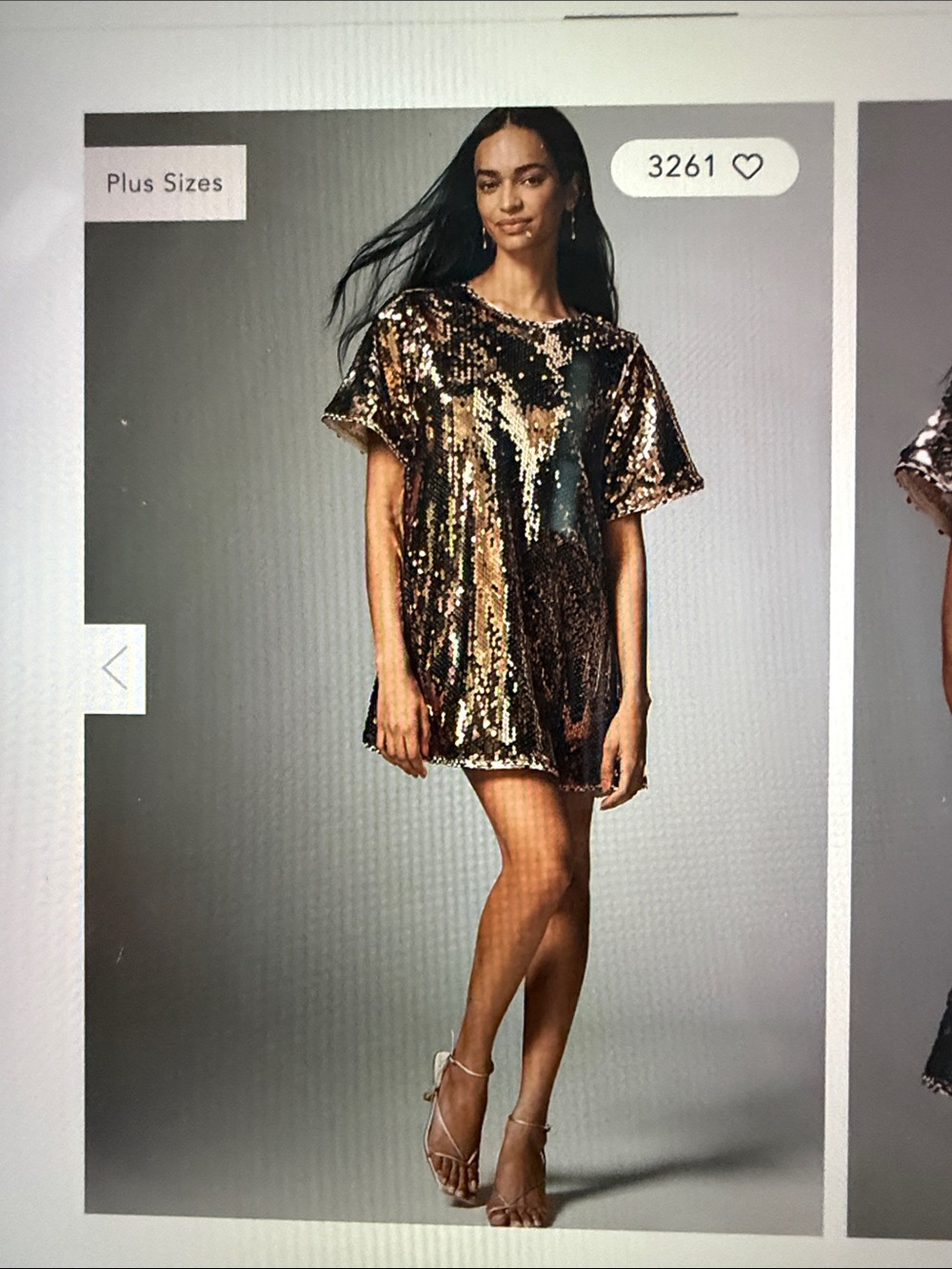 Maeve Gold Sequin Mini Dress